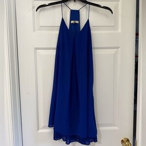 Ya Los Angeles Blue Dress with Ruffle size Medium